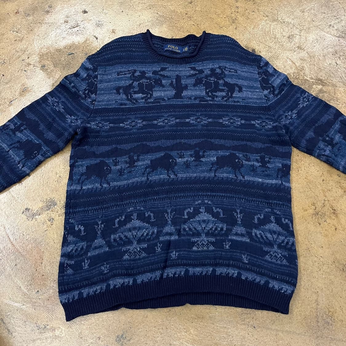 폴로 랄프로렌 네이비 빈티지 니트  상품이미지3