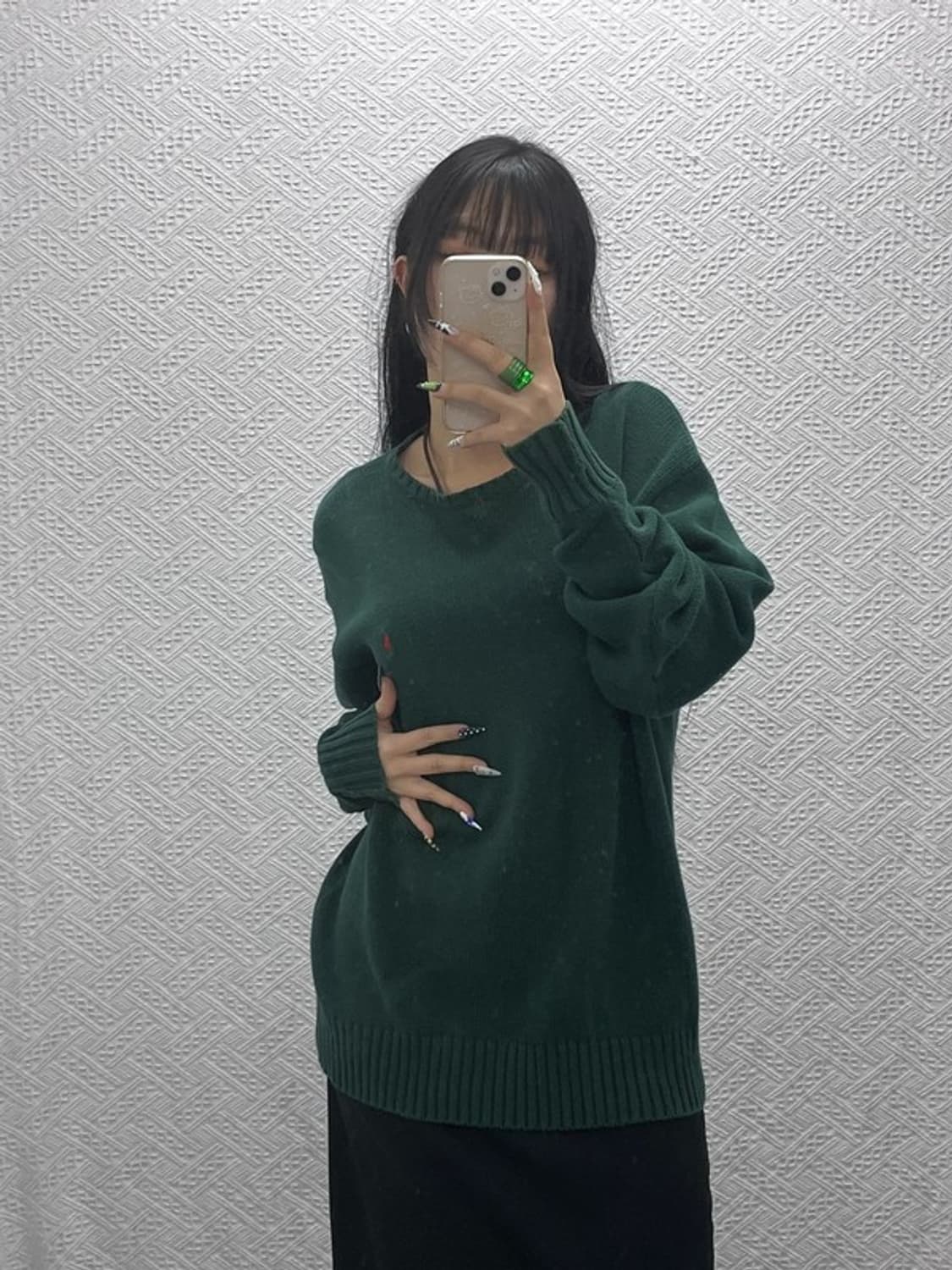 폴로 랄프로렌 베이직 홀리데이 딥그린 니트 XL C08670 상품이미지2