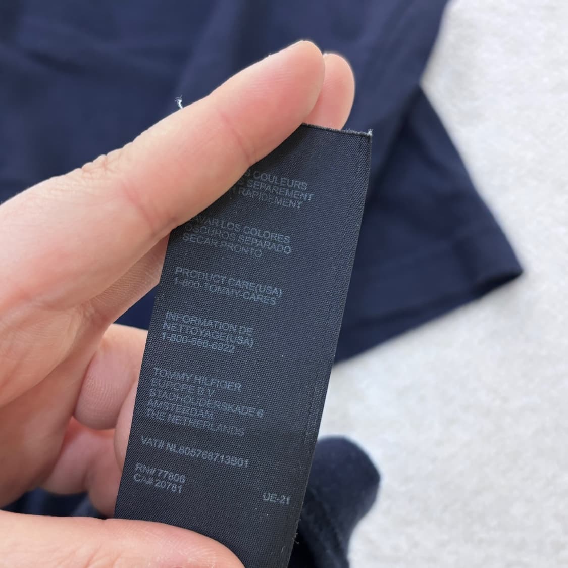 M 타미힐피거 스몰로고 반팔 티셔츠 0416E 상품이미지3