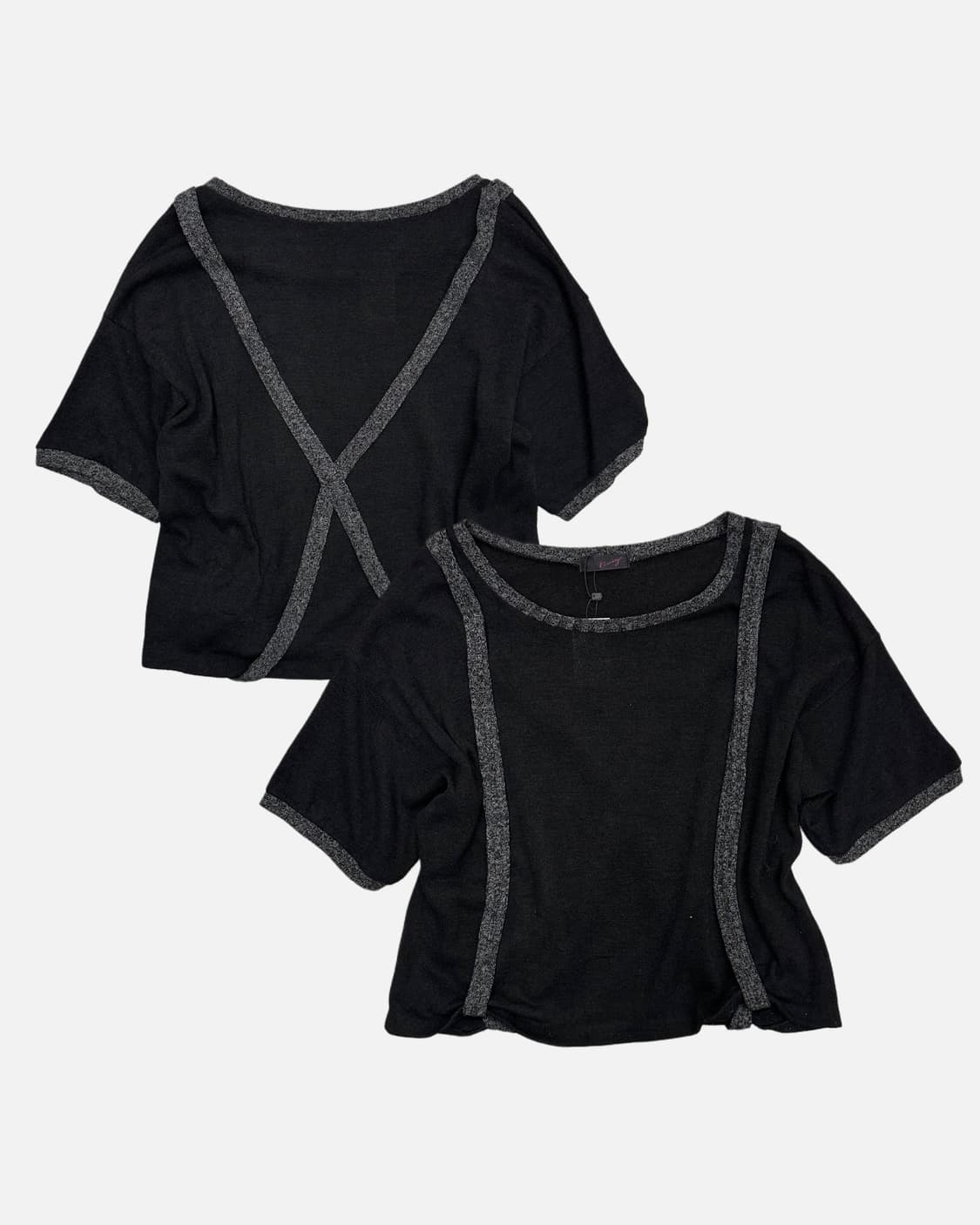 suspender detail knit t-shirt 상품이미지1
