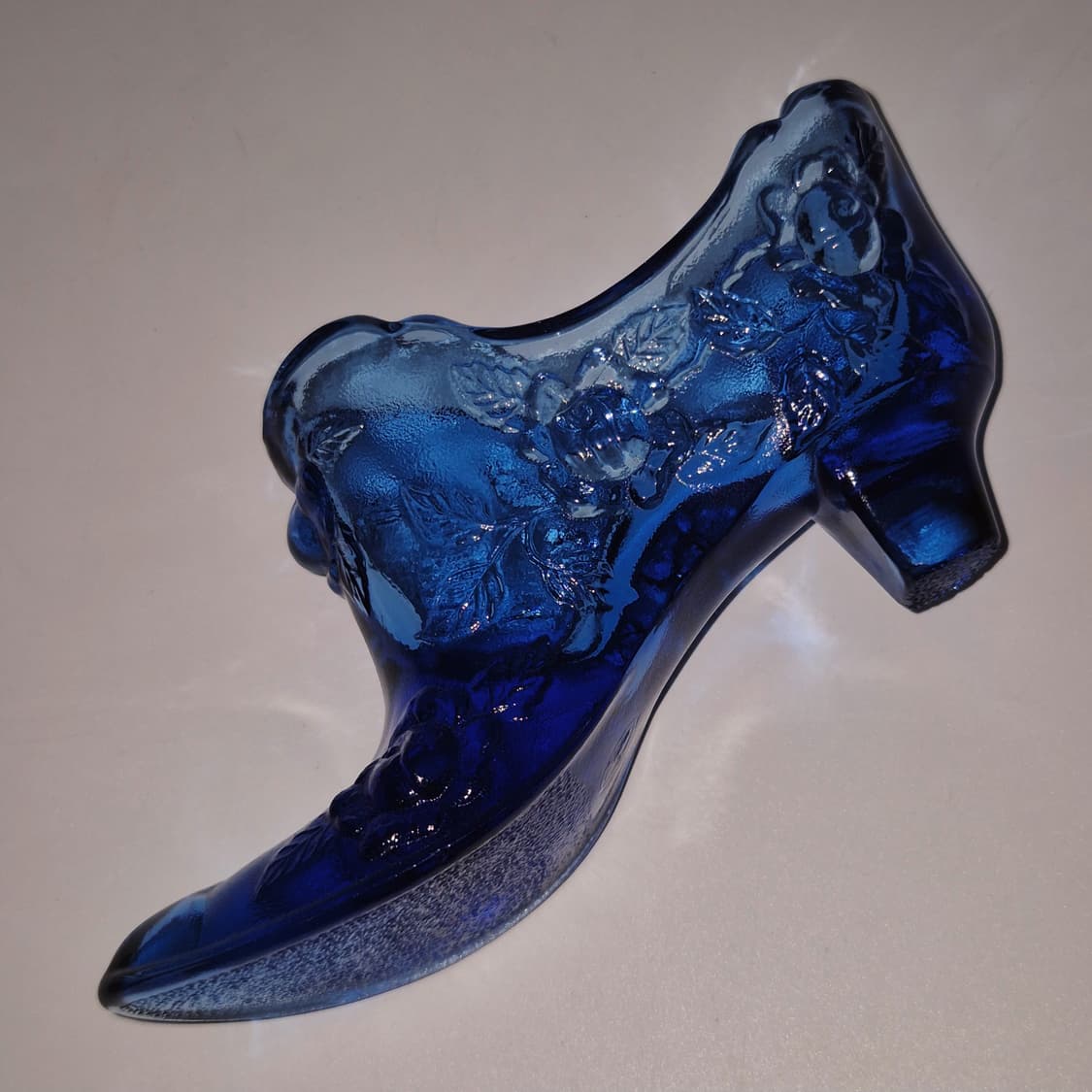 70s 미국 펜톤 코발트 블루 장미 구두 오브제 1p 상품이미지7