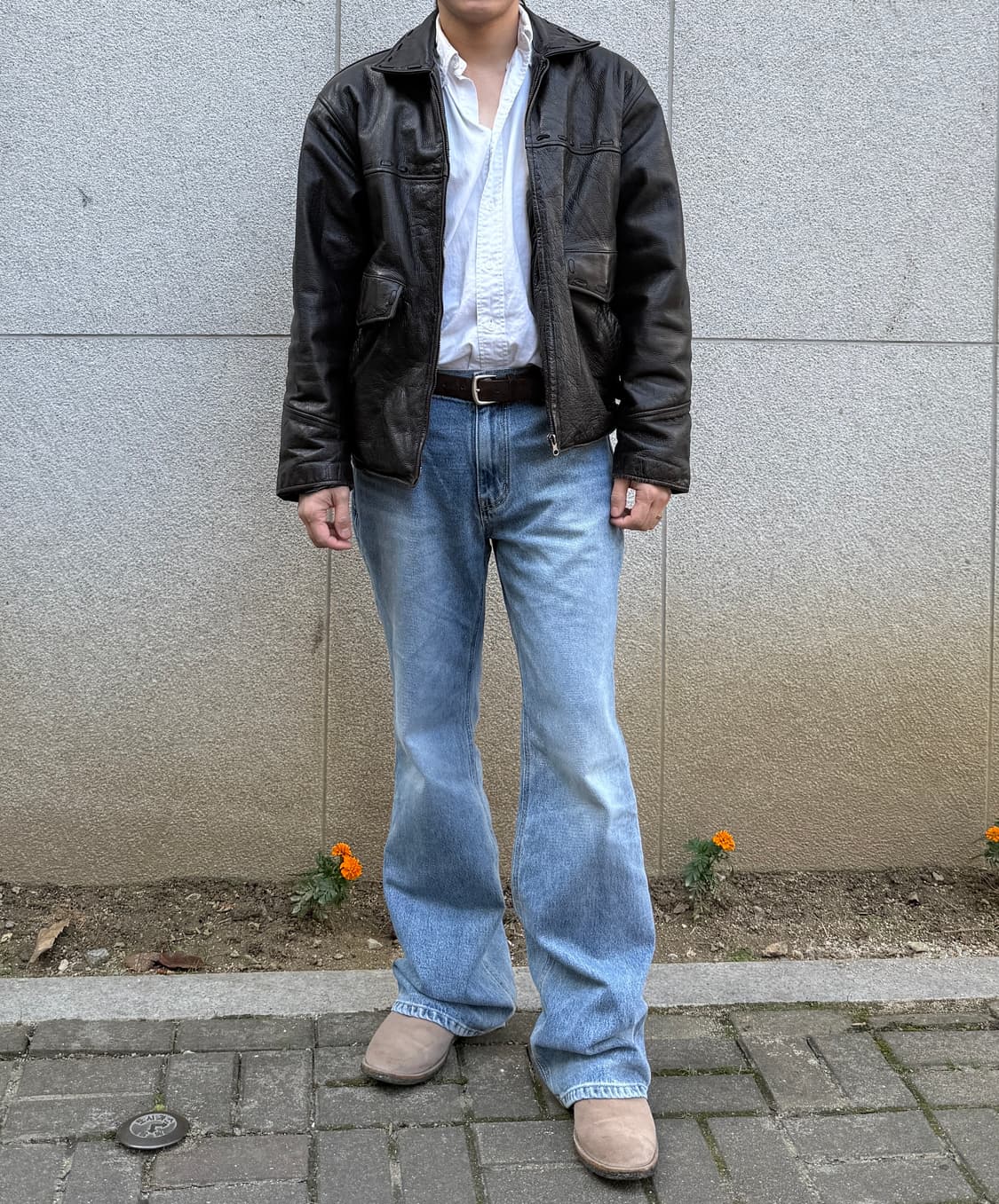 빈티지 게스 소가죽 자켓 상품이미지1