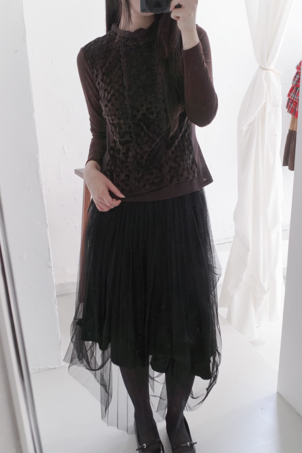 ruffle shirring T  상품이미지6