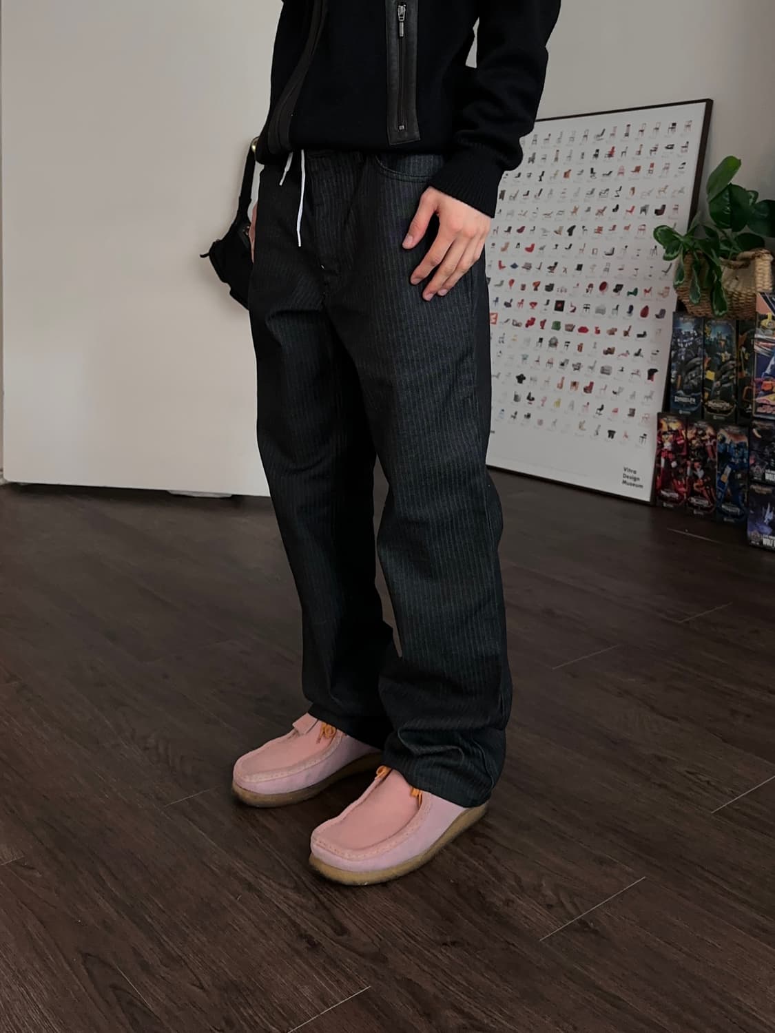 Jun Men 스트라이프 루지 트라우저 상품이미지1