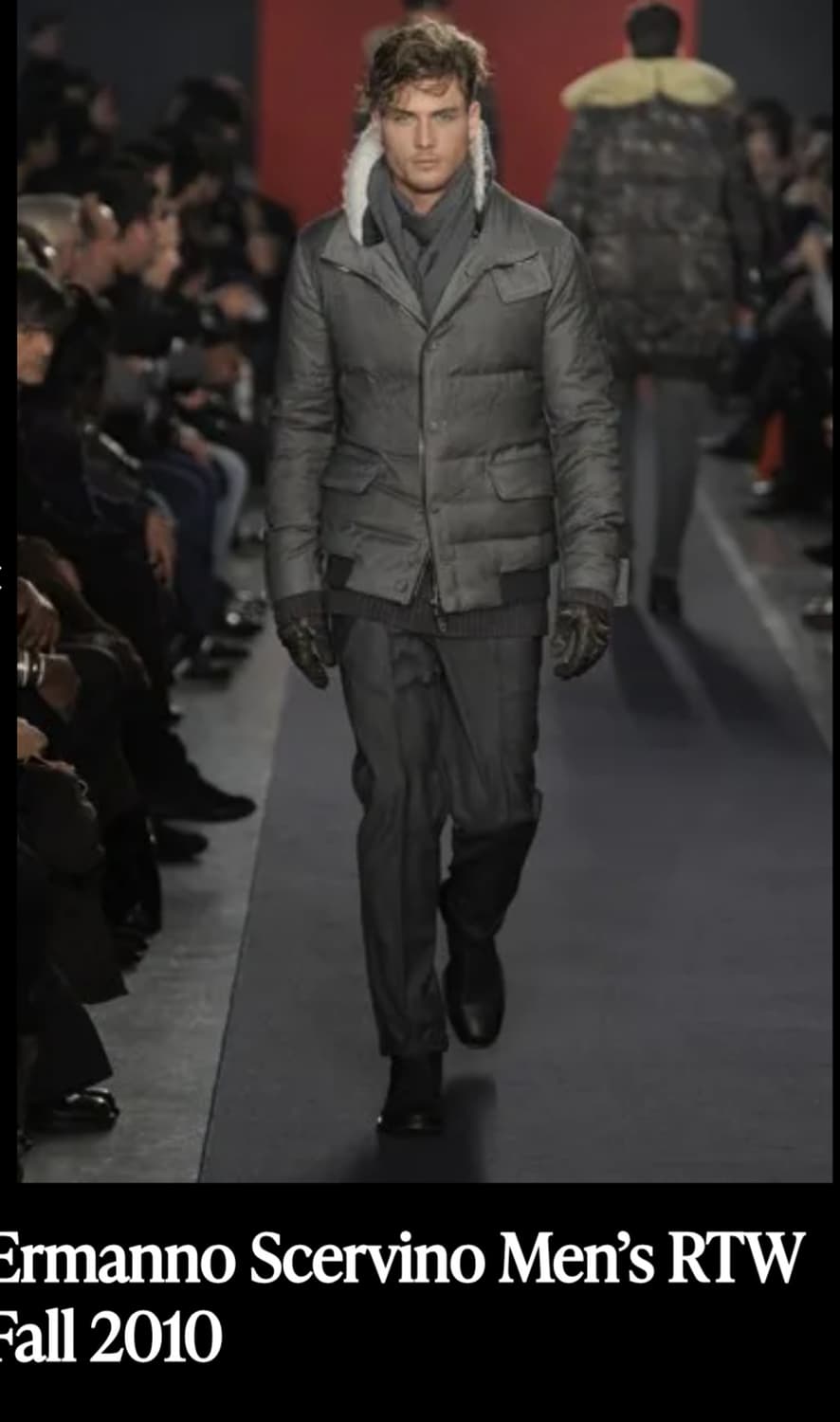 이태리 에르마노설비노 2010맨즈 거위패딩자켓봄버like아메카지 상품이미지5