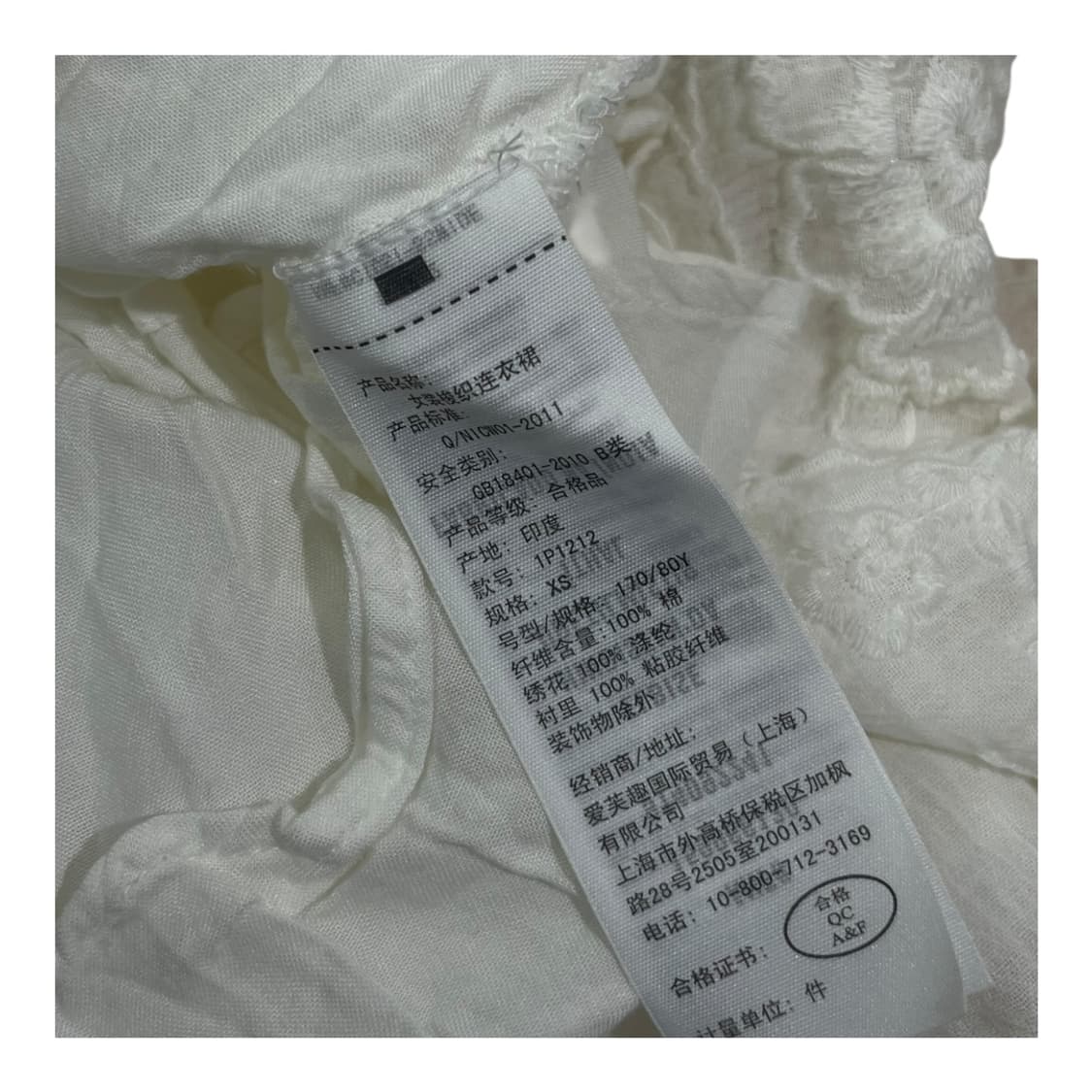 [Abercrombie & Fitch] 아베크롬비 자수 티어드 슬리브리스 상품이미지5