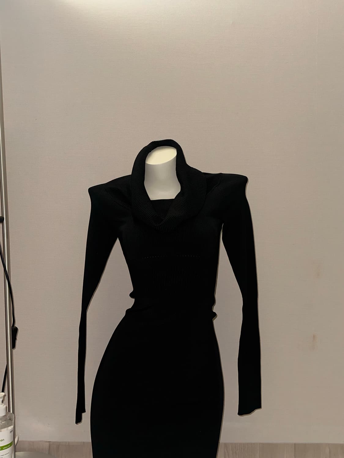 블랙 투웨이 미니  니트 원피스 상품이미지3