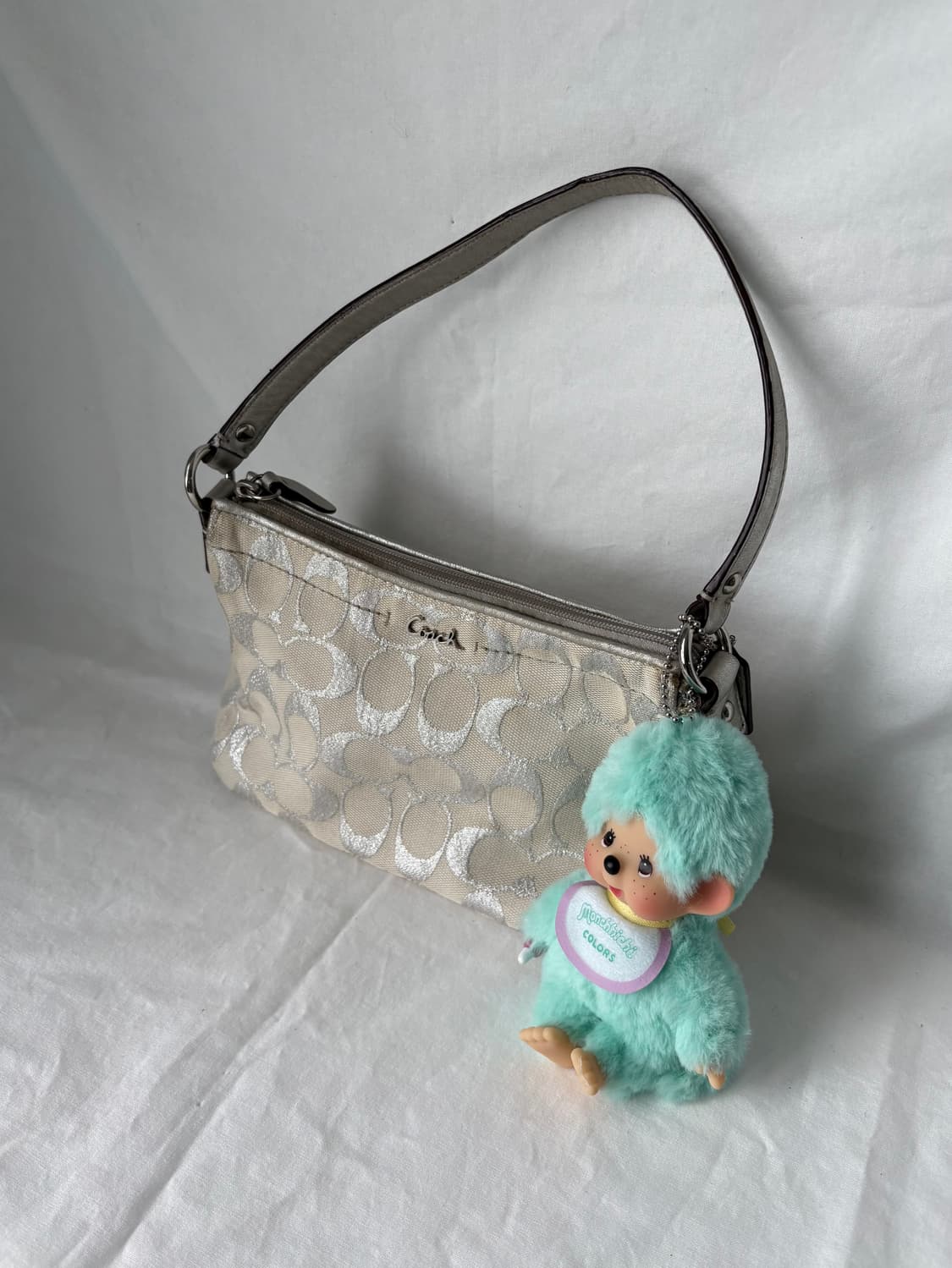 Coach silver ivory shoulder bag 상품이미지2
