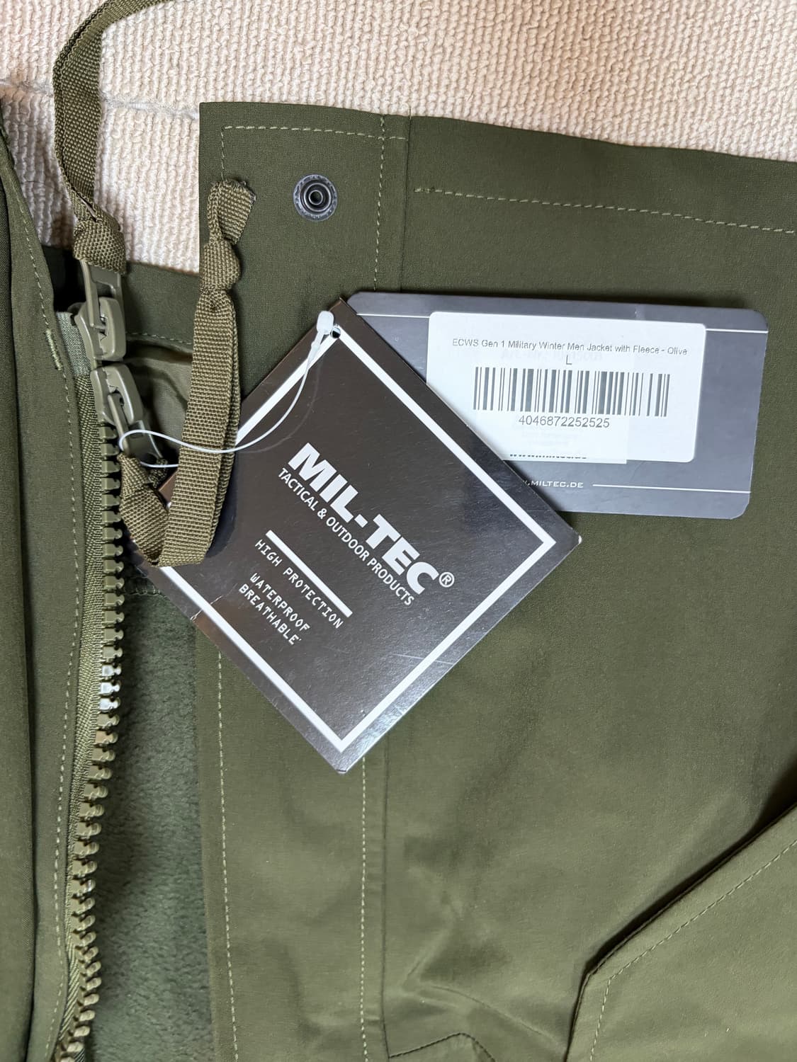 밀텍 새상품 ECWS Gen 1 Military 상품이미지3