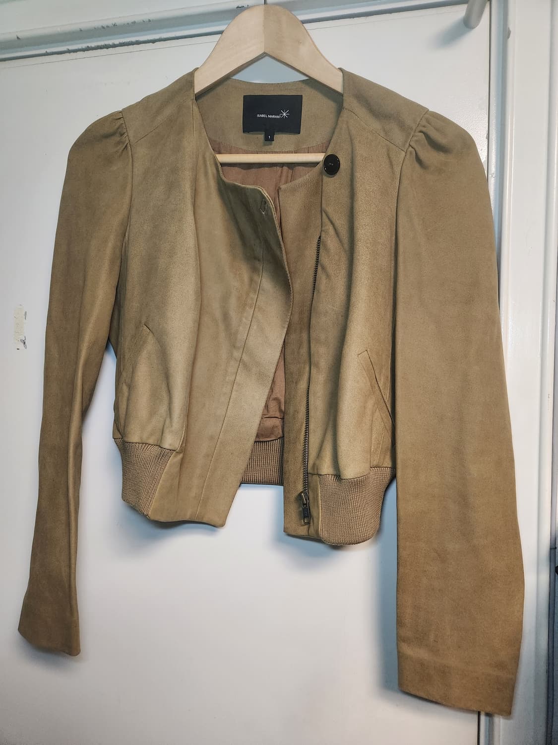 이자벨마랑 양가죽 100% 크롭 자켓 (XS정도) 상품이미지1