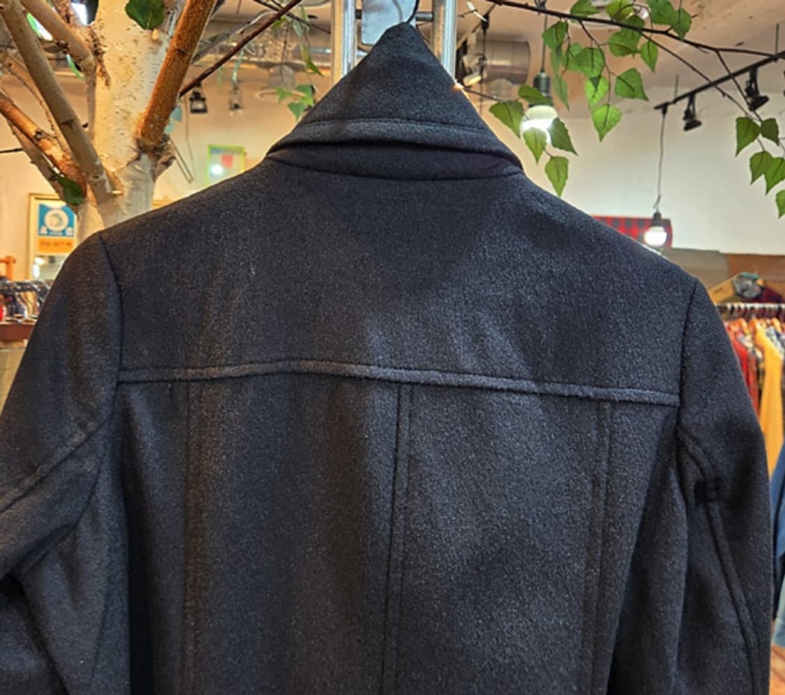 Laura pue 캐시미어 95%  울 더블 버튼 벨트 블랙 코트 상품이미지7