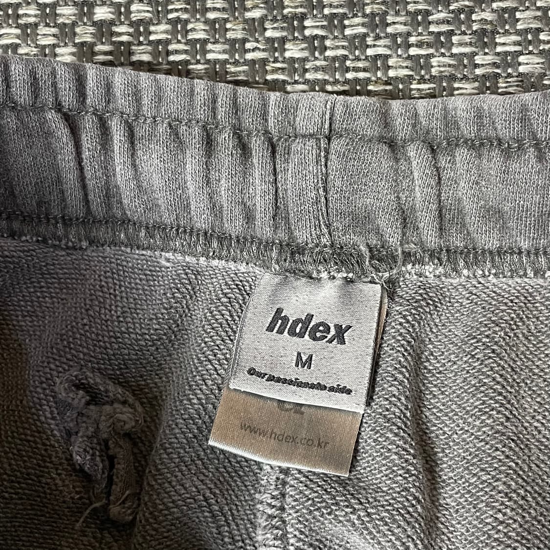 (밴딩) HDEX 그레이 트레이닝 하프 팬츠 M 상품이미지4
