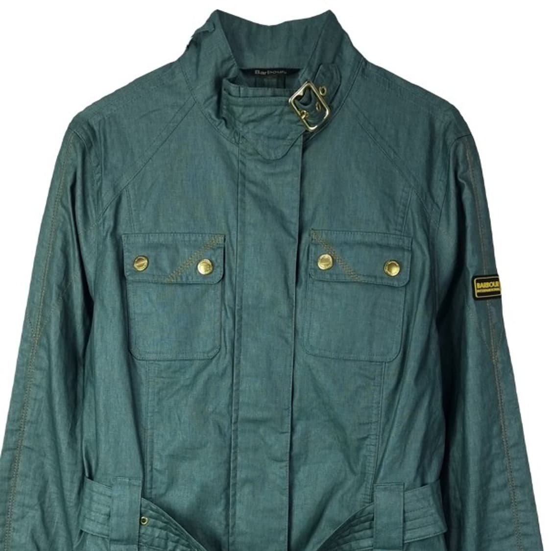 [바버] 인터네셔널 모직 혼방 벨티드 라이더 자켓 P01256 상품이미지4