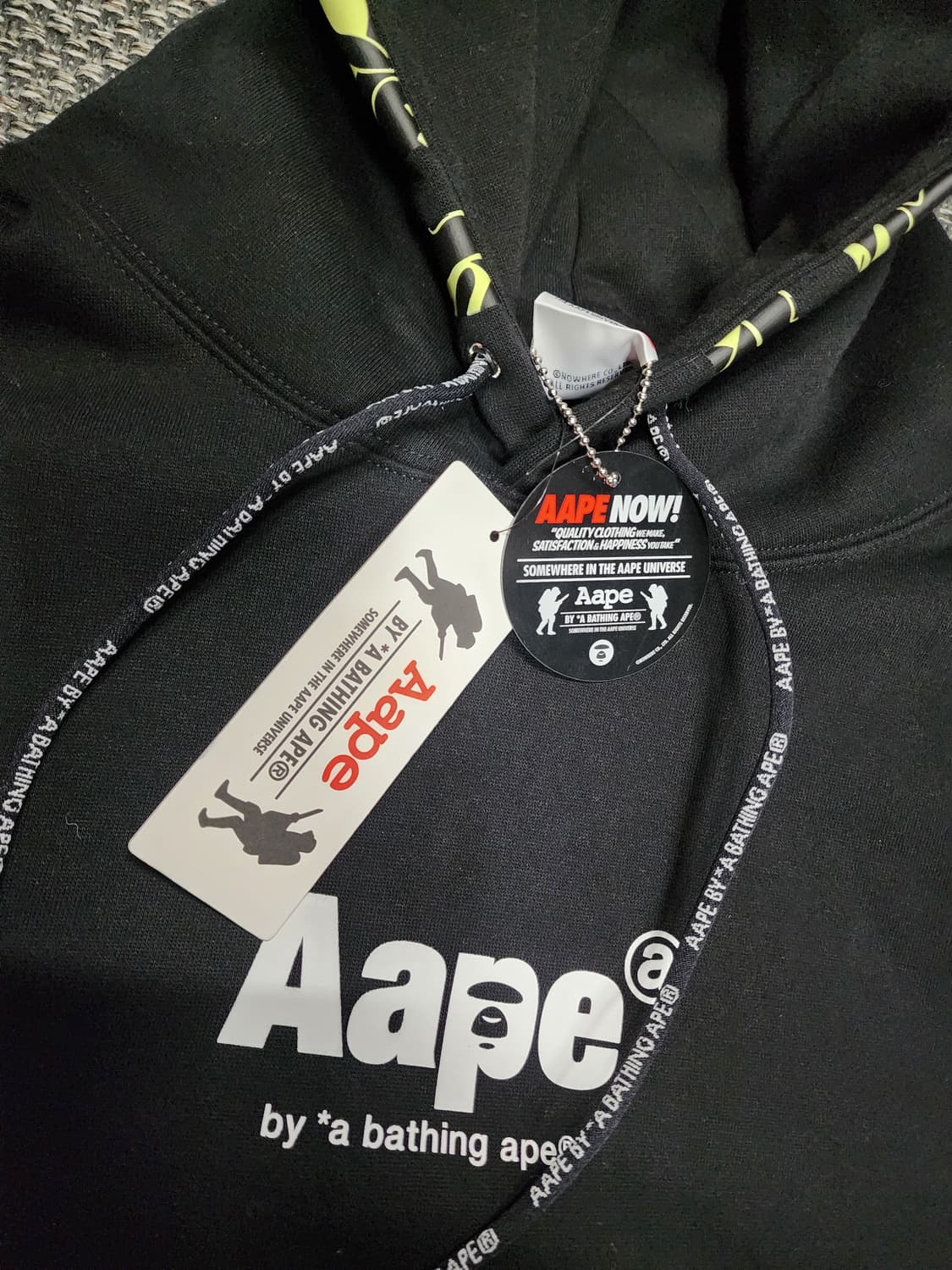 Aape 베이프 에이프라인 카모후드 새상품 상품이미지2