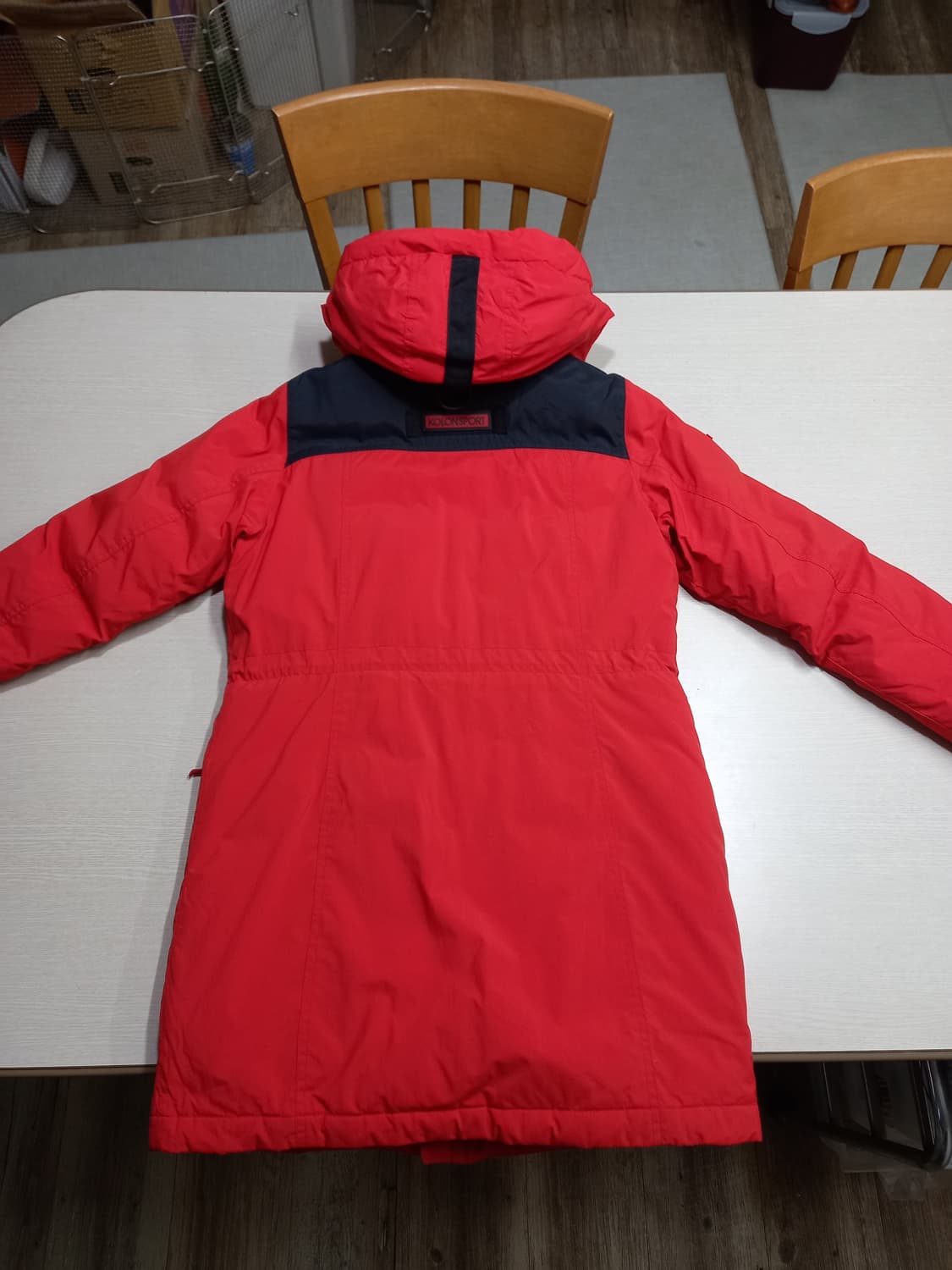 M95 KOLON SPORT 씬슐레이트 하프패딩 레드 M-986 상품이미지2