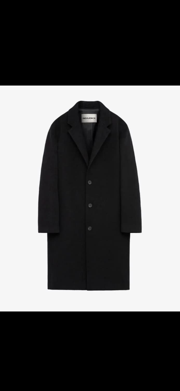 인사일런스 솔리스트 캐시미어 코트 (블랙) M사이즈 판매합니다 상품이미지2