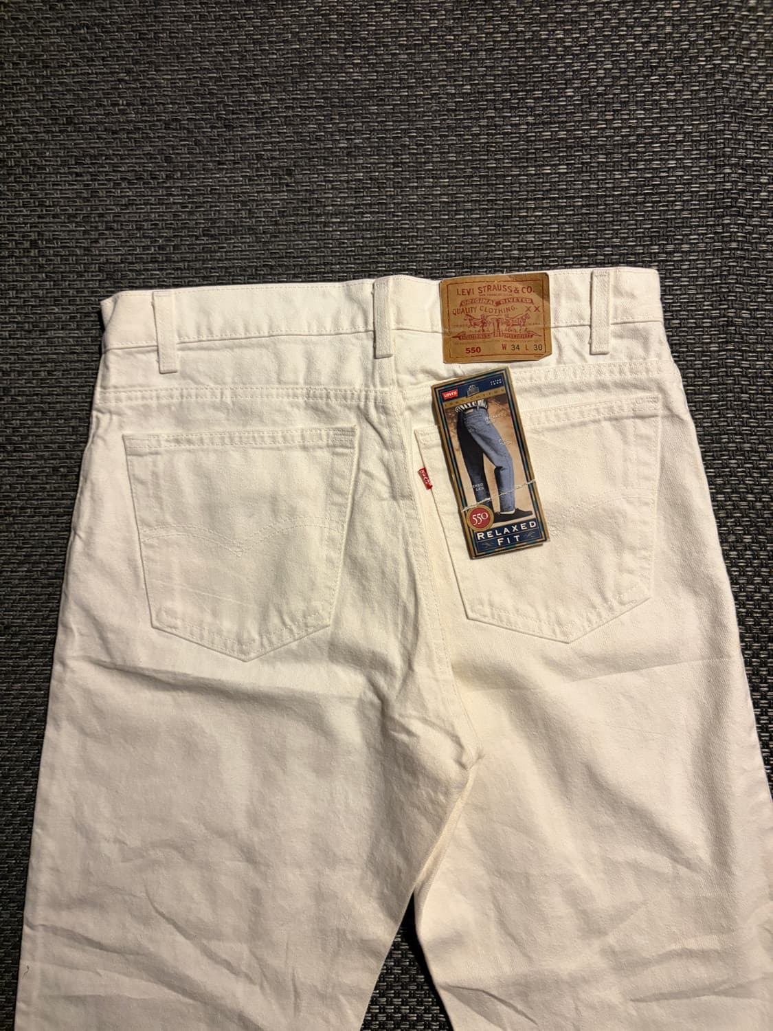 90s 리바이스 550 화이트 34 USA🇺🇸 상품이미지4