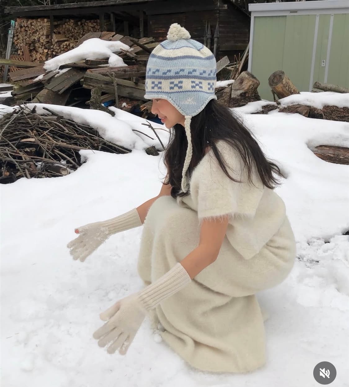 새상품) 파르벵 알파카 알토 헤이리 숏 슬리브 니트 가디건 상품이미지3