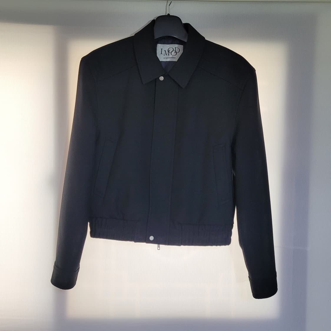 엘무드 마티오 울 개버딘 불루종 자켓 블랙 44 상품이미지2