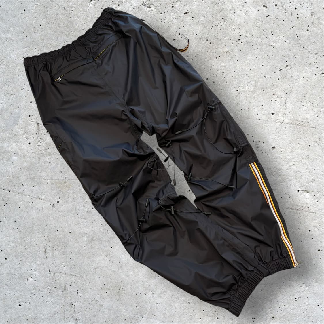 KWAY 까웨 애프터홈워크 나일론 트랙 팬츠 블랙 D740 상품이미지2