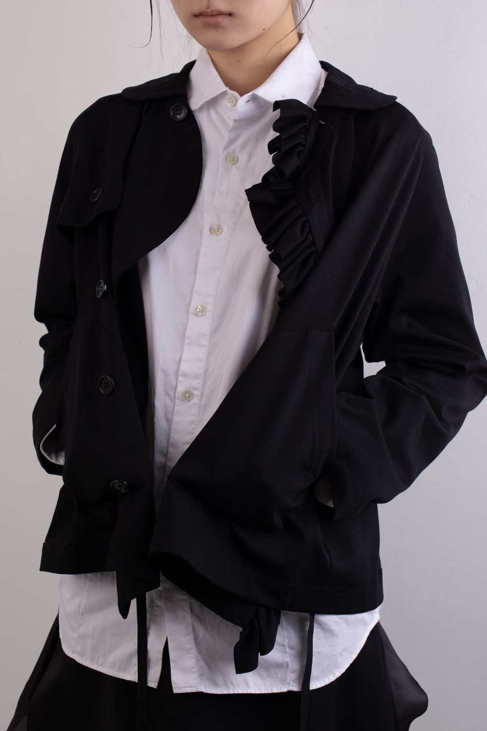 NOIR KEI NINOMIYA ASYMMETRIC JACKET 상품이미지1
