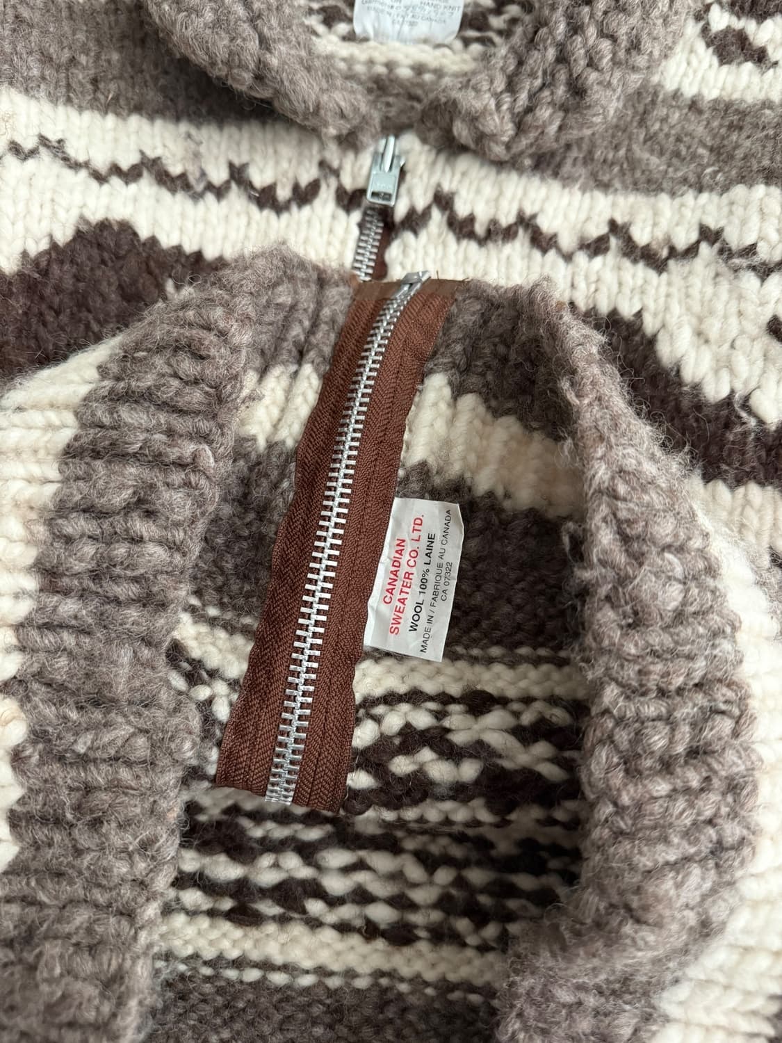 빈티지 웨일 코위찬 집업 상품이미지7