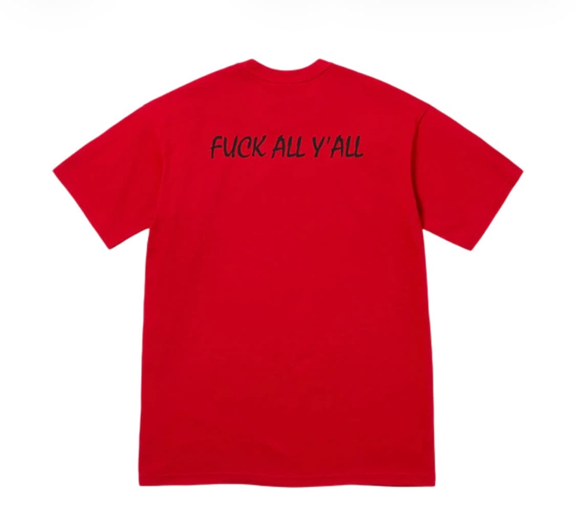 슈프림 스플릿 티셔츠 레드 - 25FW 상품이미지2