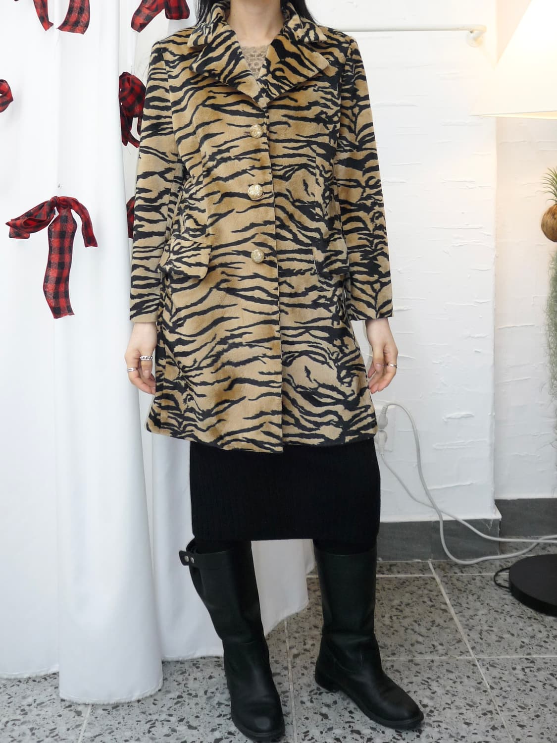 leopard chic mood coat 상품이미지2