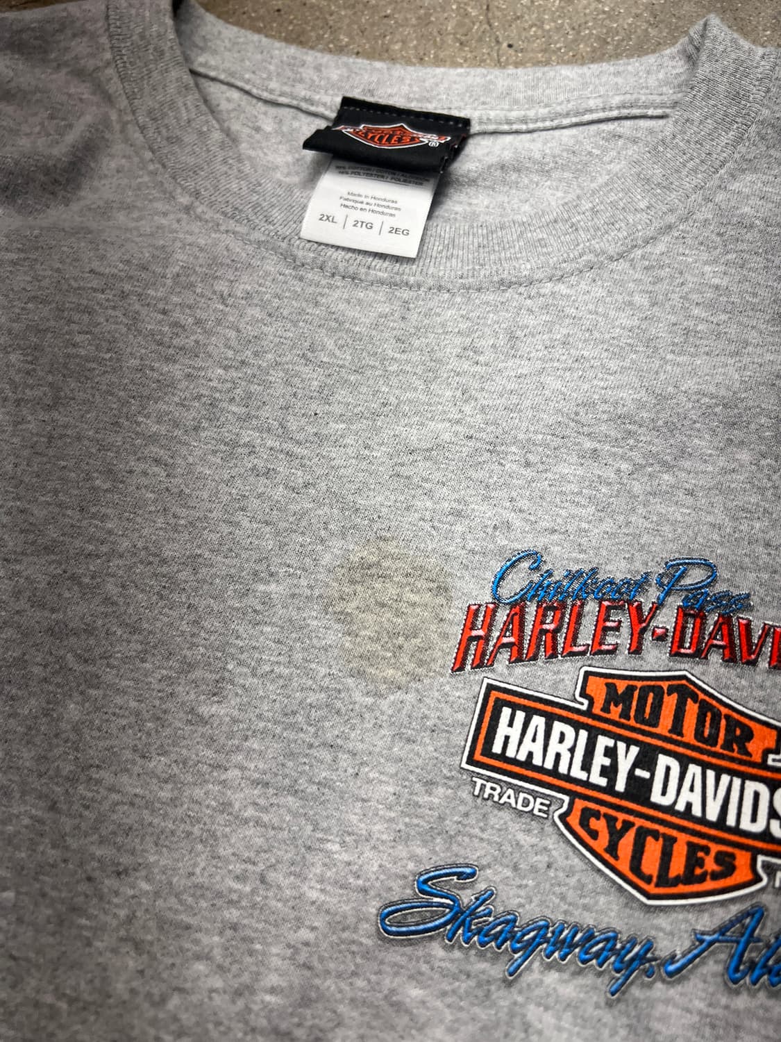 할리데이비슨 그레이 메란지 롱슬리브 상품이미지4