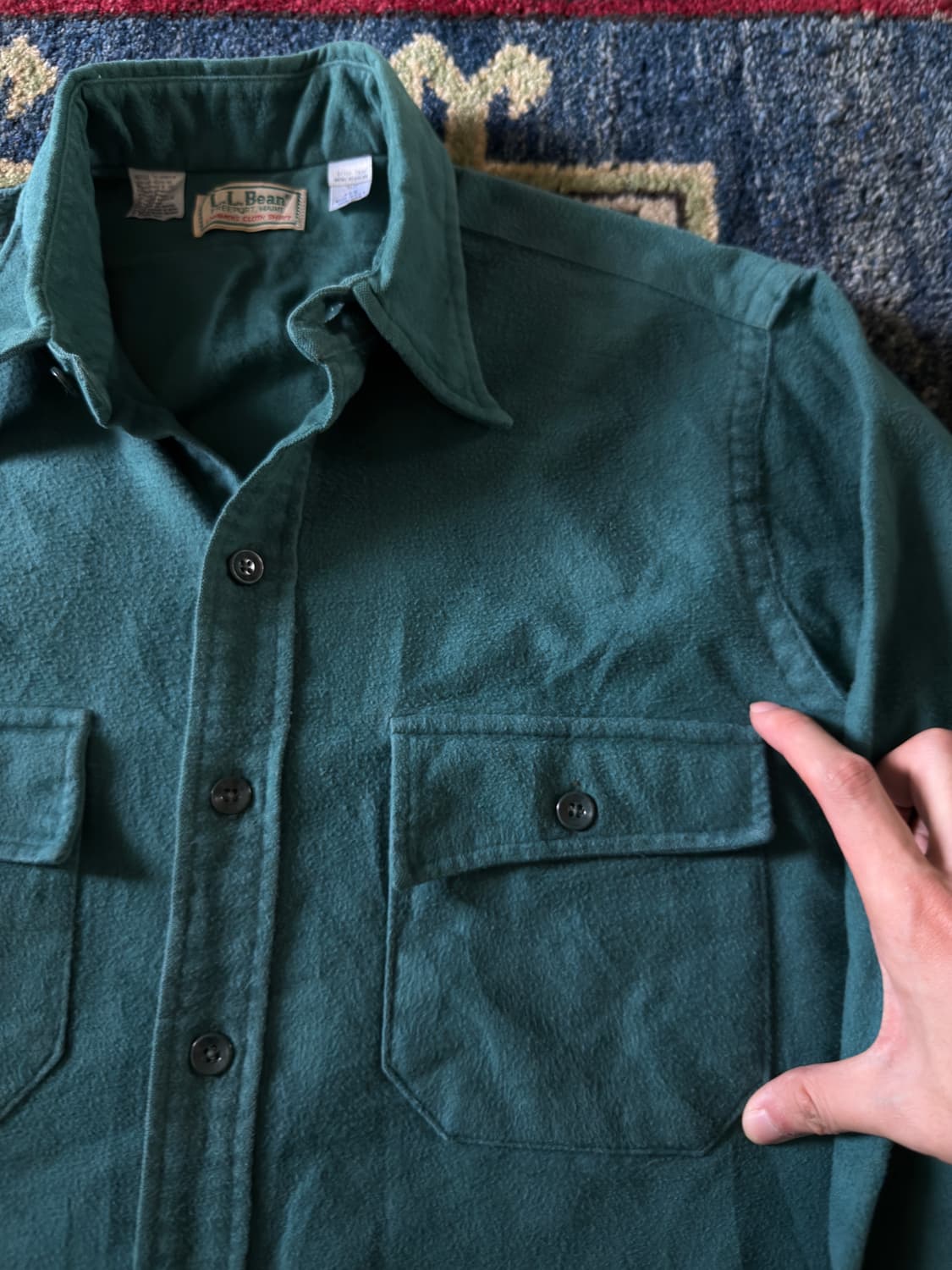 90s 엘엘빈 made in Usa 샤모아 셔츠 상품이미지4