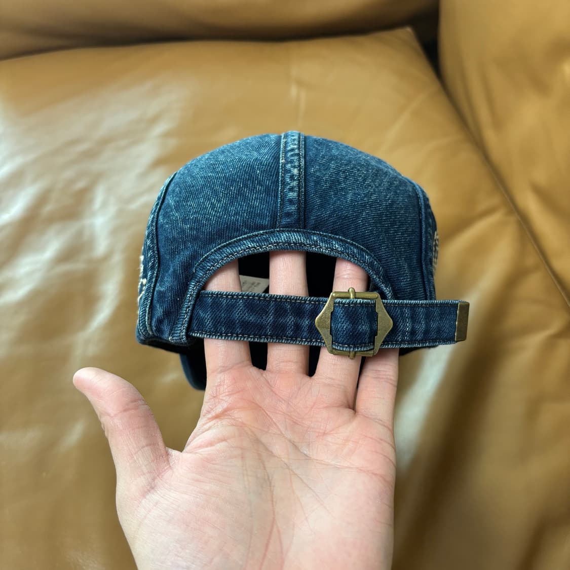 캐피탈 후로시키 사시코 자수 데님 캠프캡 모자 상품이미지10