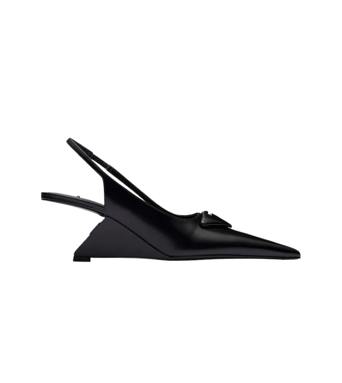 Prada Brushed Leather Slingback Pumps 상품이미지2