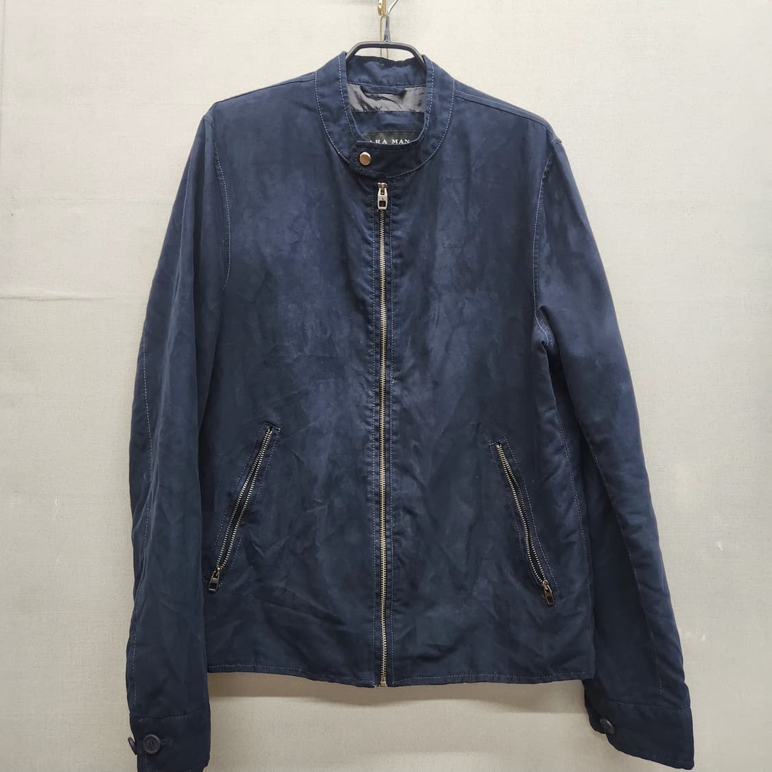 자라 스웨이드 차이나 카라 자켓 M(M) 상품이미지1