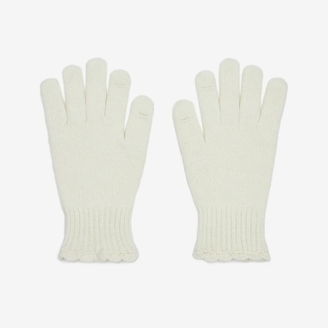 새상품) 락피쉬웨더웨어 레이스 니트 장갑 아이보리 상품이미지2