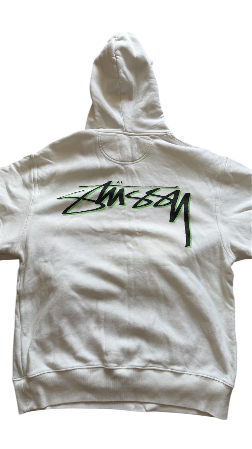 [L]스투시 x 아워레가시 드롭 쉐도우 피그먼트 다이드 후드 내츄럴 상품이미지4