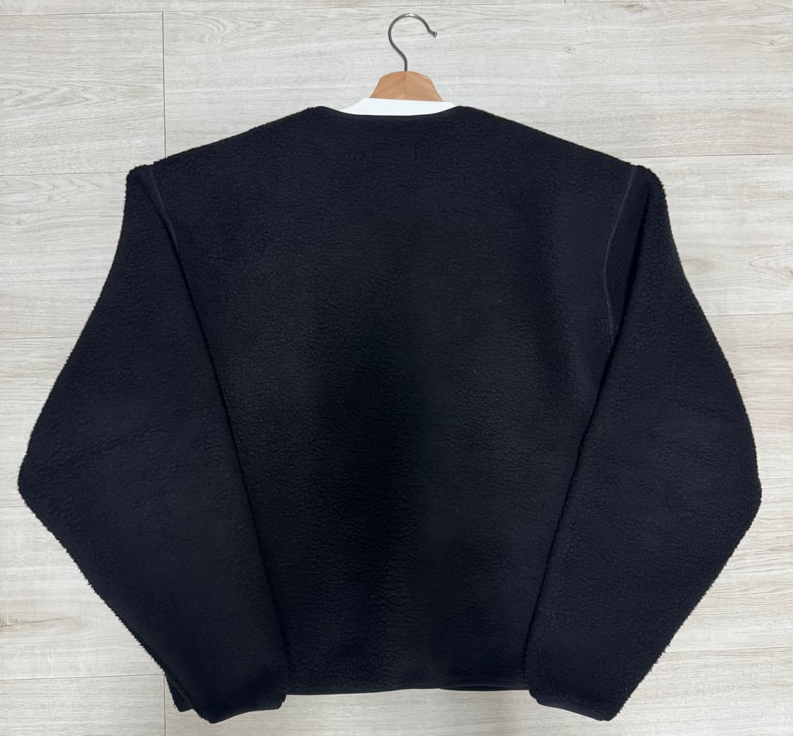 [SEW] 스테디에브리웨어 플러피 플리스 브이 넥 집업 자켓 블랙 상품이미지7