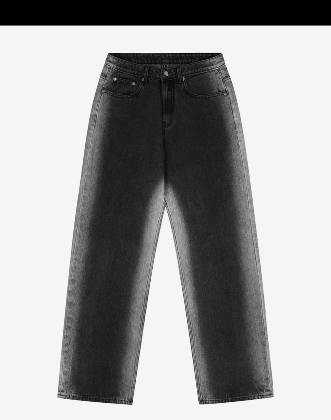 트릴리온 사이드워싱 와이드 데님 팬츠 상품이미지2