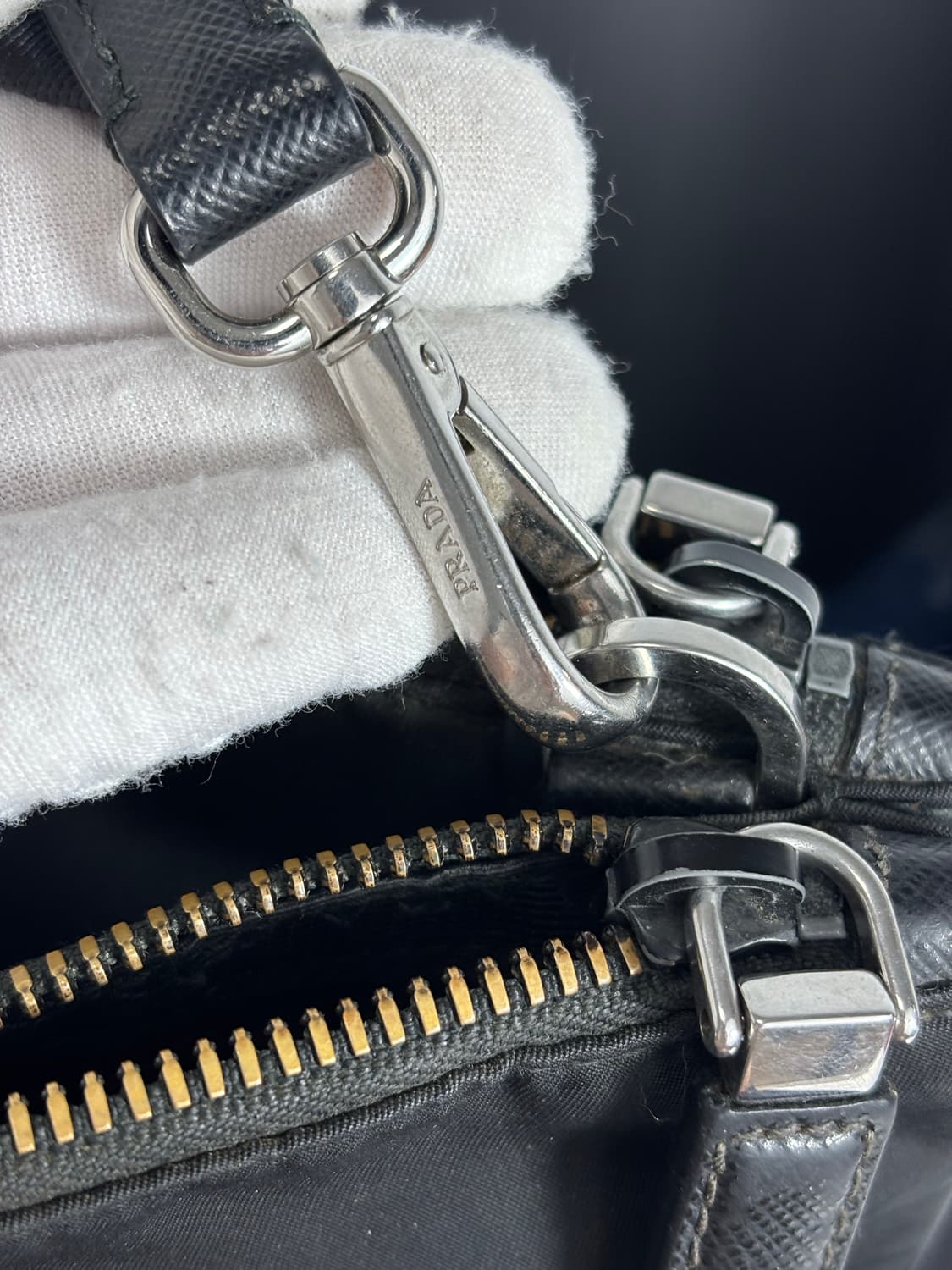 (풀박스/정품)프라다 나일론 삼각로고 크로스백 상품이미지9