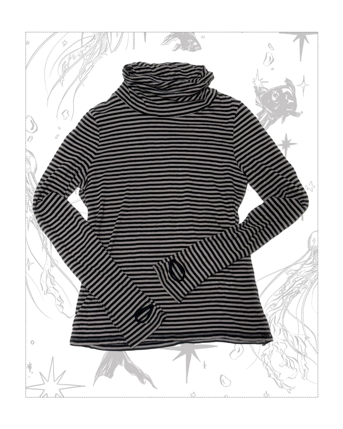 레이어드 시마시크 터틀넥 목폴라티 상품이미지1