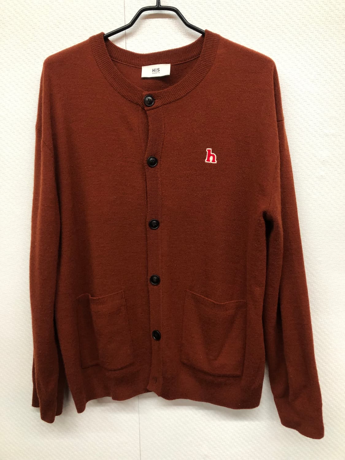 헤지스 로고 울/캐시미어 혼방 가디건 M(L) 상품이미지1