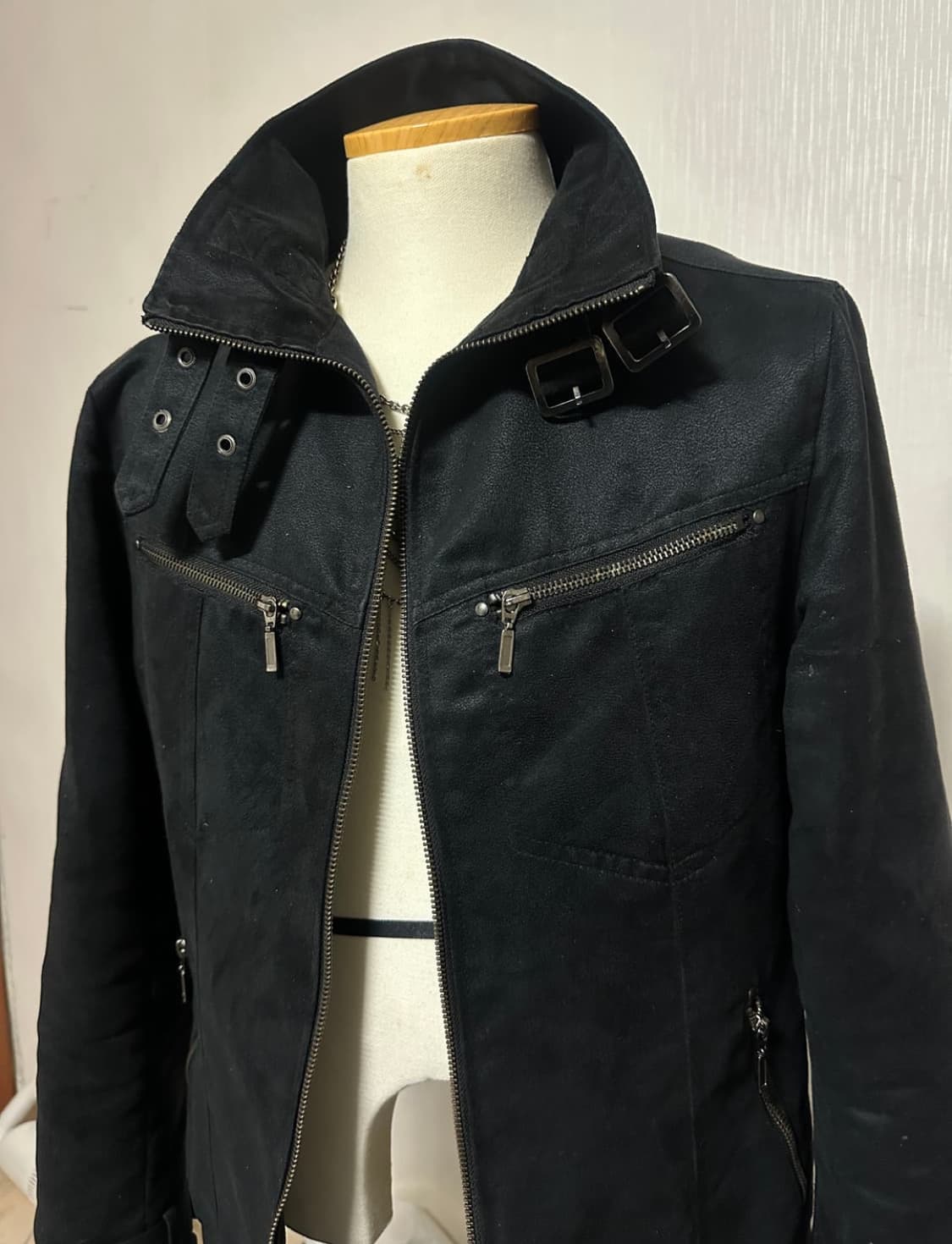 VKei 스웨이드 빈티지 자켓 (블랙) / M  상품이미지1