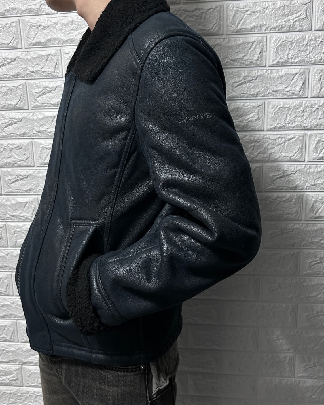 캘빈 클라인 진스 시어링 무스탕 자켓 상품이미지2