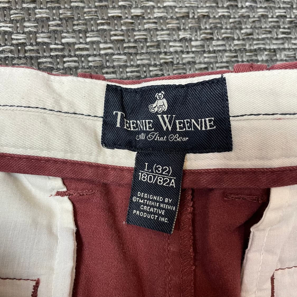 (32) 티니위니 버건디 코튼 치노 팬츠 상품이미지5