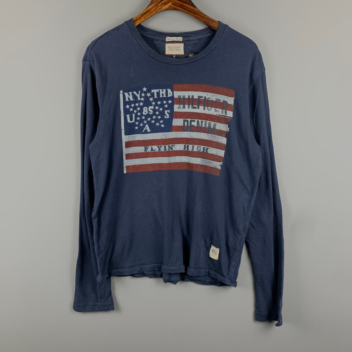 타미힐피거 성조기 네이비 롱슬리브 긴팔티 상품이미지2