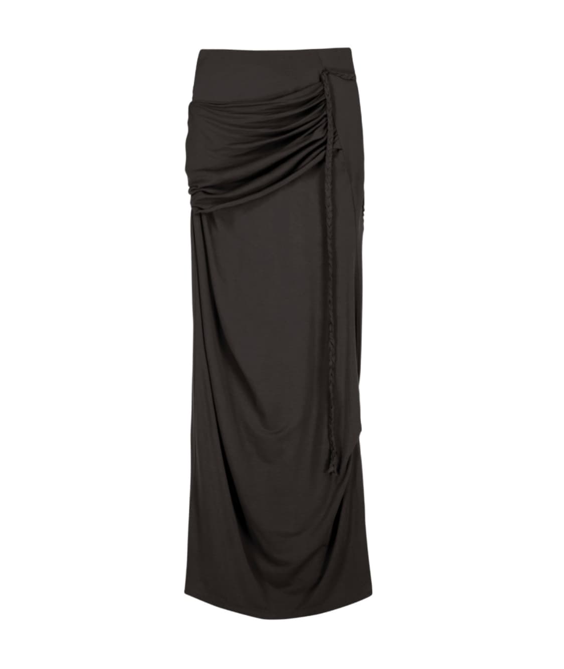 [오호스, OJOS] Layering Draped Maxi Skirt 상품이미지4