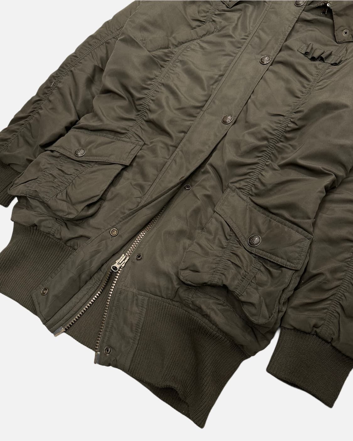 khaki pocket fur hood jumper 상품이미지4