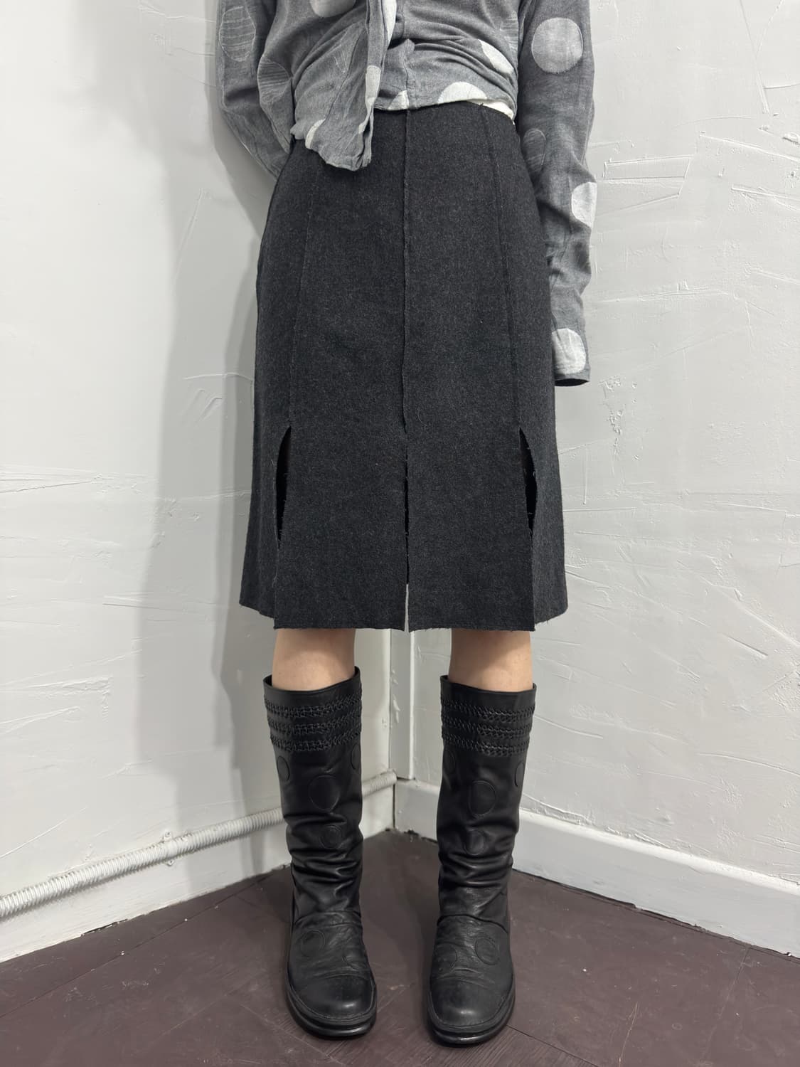 amber wool midi skirt 상품이미지4