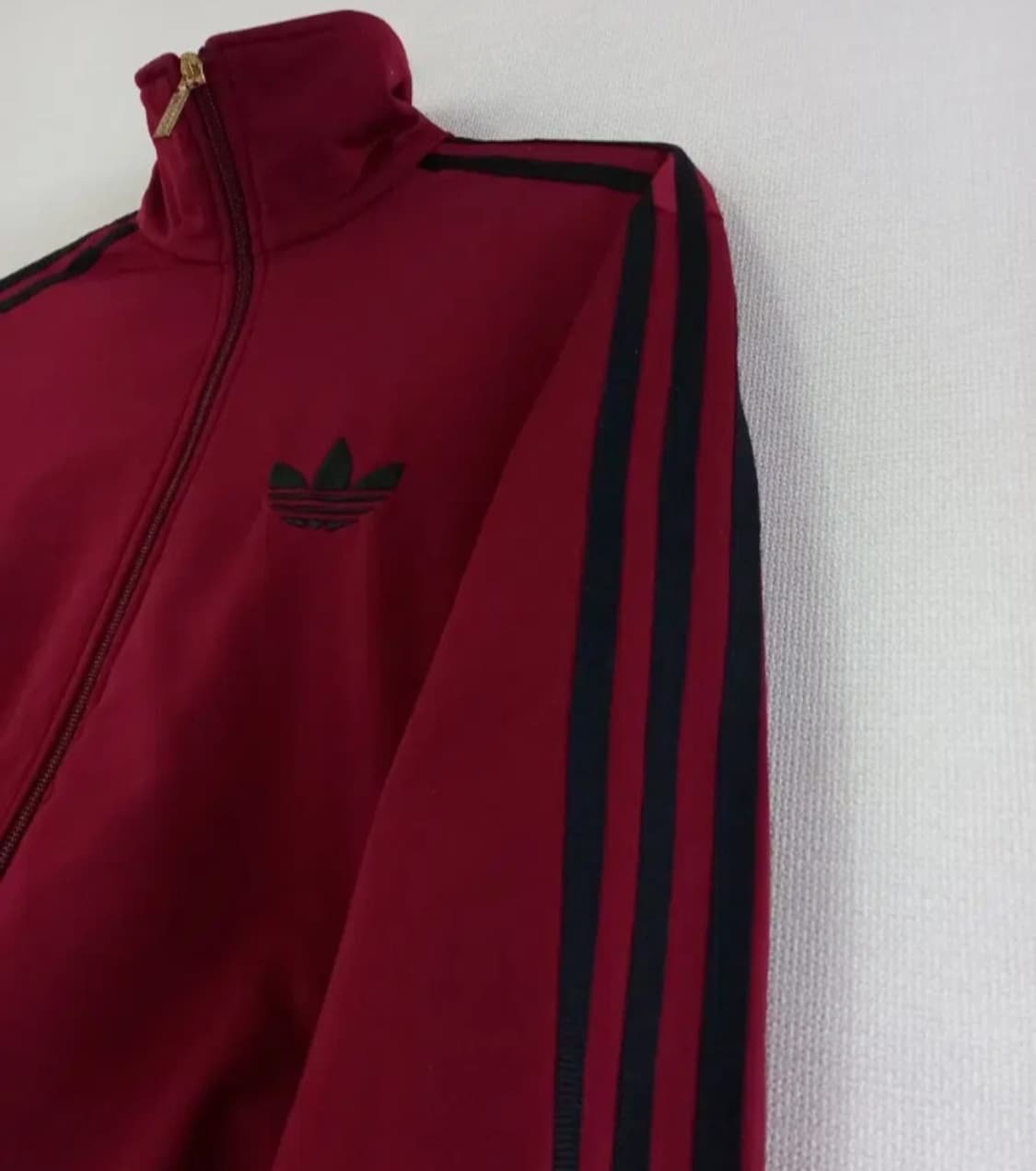 아디다스 파이어버드 버건디 블랙 트랙탑 저지 져지집업 95/M 상품이미지2