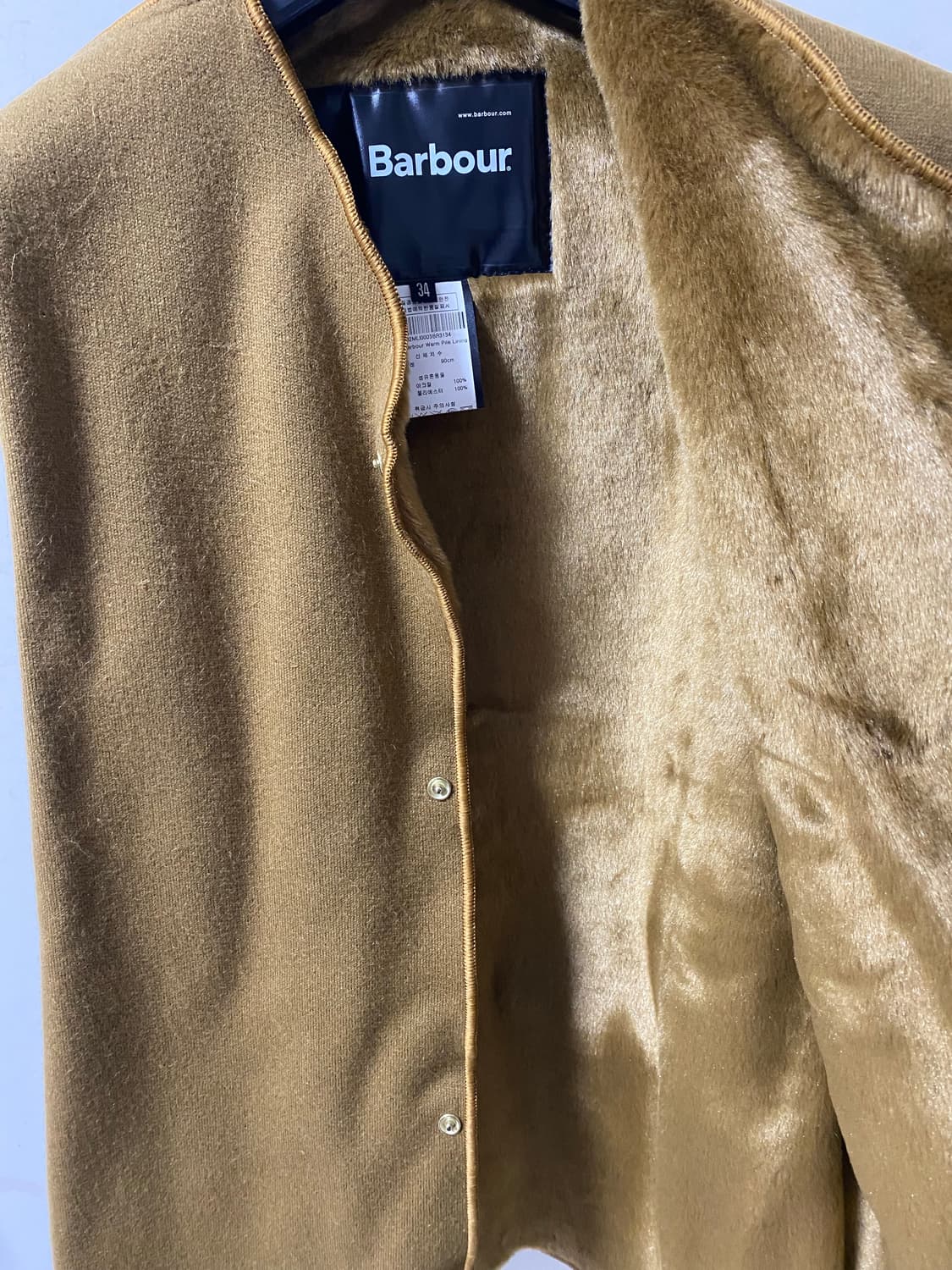 바버 인터네셔널 A7 웜파일 라이너 신품 34 사이즈 상품이미지6