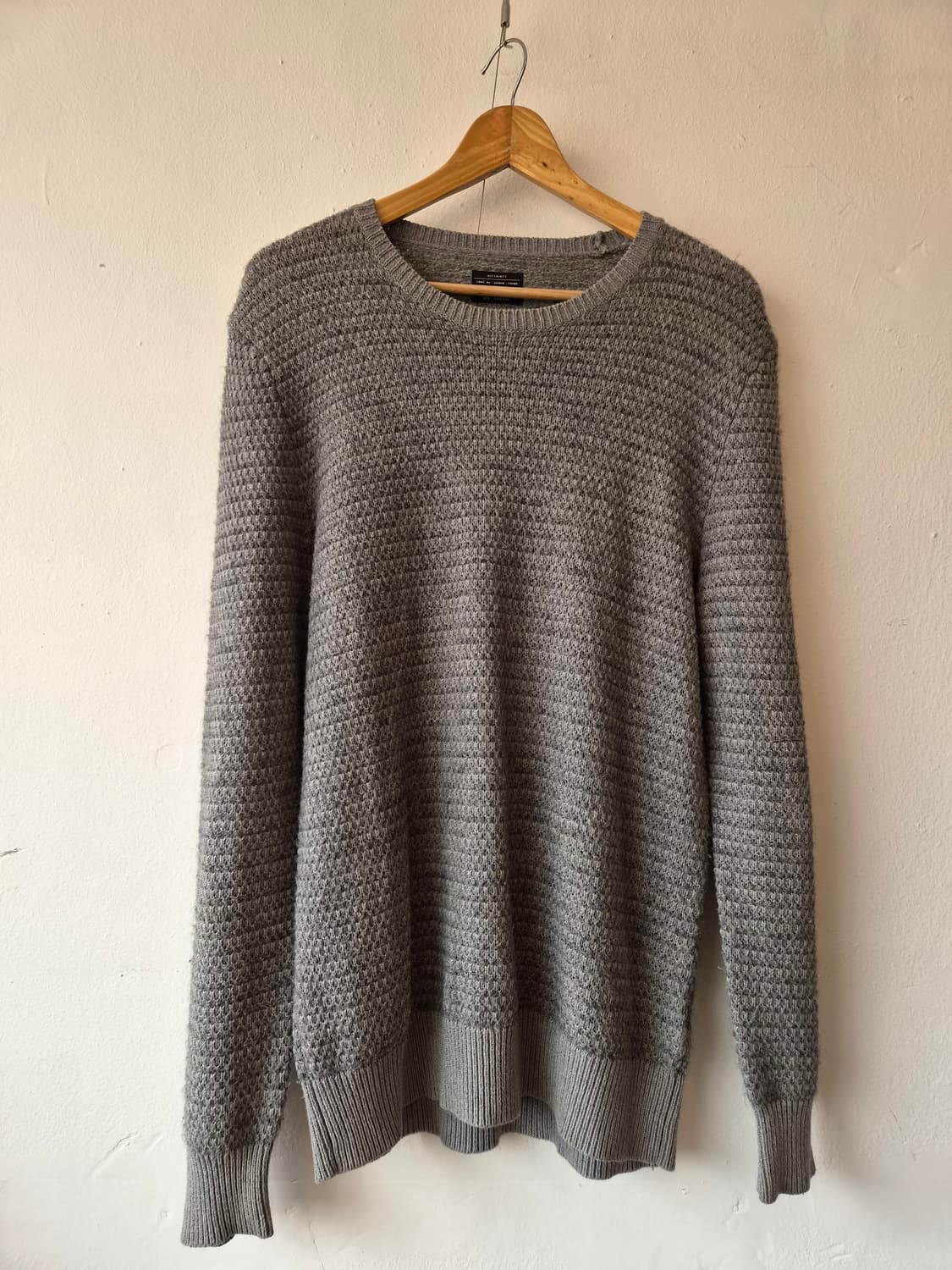 올세인츠 남성 간절기울라운드니트 M사이즈 상품이미지2